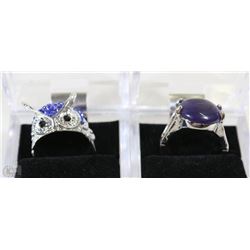 LOT OF 2 WOMENS FASHION RINGS