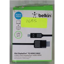 BELKIN MINI DISPLAY PORT TO HDMI CABLE