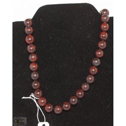 #9-NATURAL BLOOD STONE LOOSE BEAD