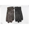 Image 1 : 2 PACK OF LADIES LEATHER GLOVES SIZE EXTRA LARGE