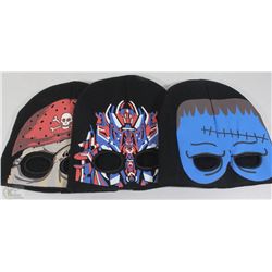 3 GLOW IN THE DARK TOQUES