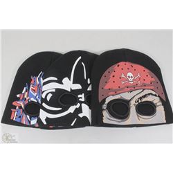 3 GLOW IN THE DARK TOQUES