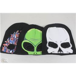 3 GLOW IN THE DARK TOQUES