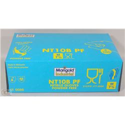 BOX OF NITRILE GLOVES SIZE MEDIUM