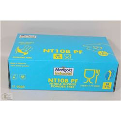BOX OF NITRILE GLOVES SIZE MEDIUM