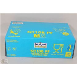 BOX OF NITRILE GLOVES SIZE MEDIUM