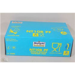 BOX OF NITRILE GLOVES SIZE MEDIUM