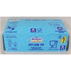 BOX OF NITRILE GLOVES SIZE MEDIUM