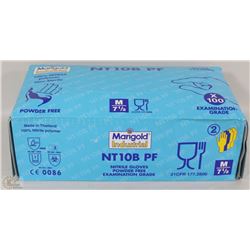 BOX OF NITRILE GLOVES SIZE MEDIUM
