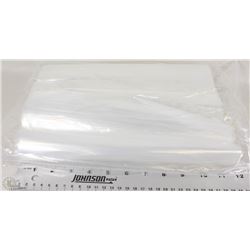 BAG OF 12X15" COMMERCIAL GRADE PLASTIC ZIP-UP BAGS