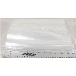 BAG OF 12X15" COMMERCIAL GRADE PLASTIC ZIP-UP BAGS