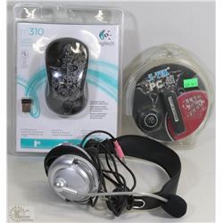 FLAT W/NEW WIRELESS LOGITECH MOUSE, LG