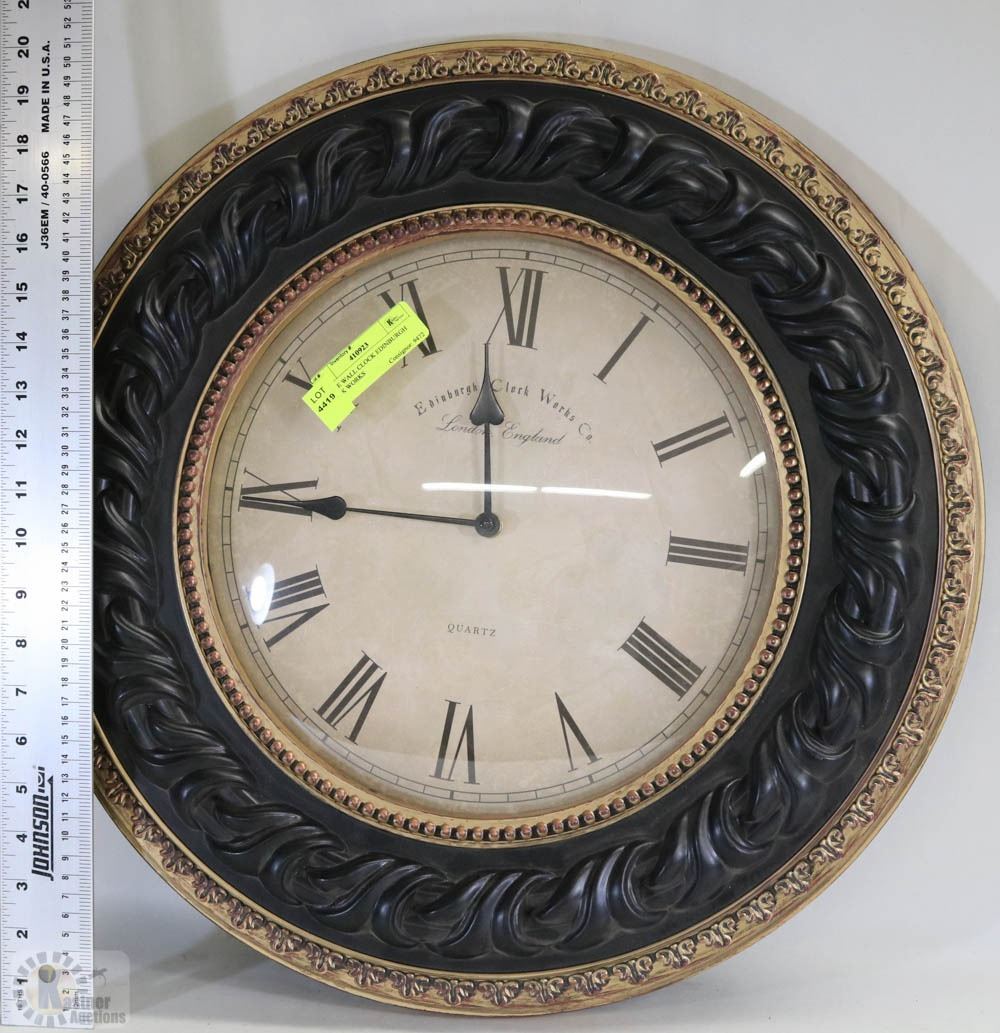 LARGE WALL CLOCK EDINBURGH CLOCK WORKS