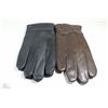 Image 1 : 2 PAIRS OF LADIES LEATHER GLOVES SIZE LARGE