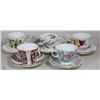 Image 1 : COLLECTION OF 5 CHINA CUPS/SAUCERS MADE IN ENGLAND