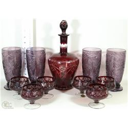 CZECHOSCLVAKIA DECANTER SET