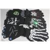 Image 1 : 6 PACK OF GLOW IN THE DARK GLOVES