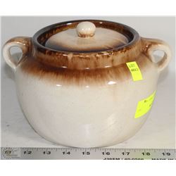 LIDDED BEAN CROCK