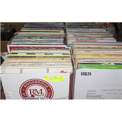 6 BOXES OF ASSORTED RECORDS