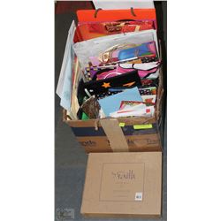 LARGE BOX W/ASSORTED GIFT BAGS,CARDS,NEW PICTURE
