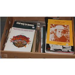 COLLECTION OF SHEET MUSIC & 2 MUSIC STANDS