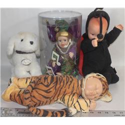 A.GEDDES BABIES, NEW MUSIC DOLL & NEW GUND PUPPY