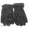 Image 1 : 2 PACK MENS LEATHER GLOVES SIZE LARGE