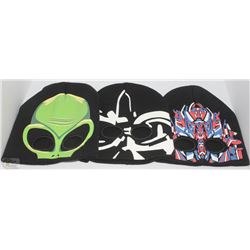 3 PACK OF GLOW IN THE DARK TOQUES