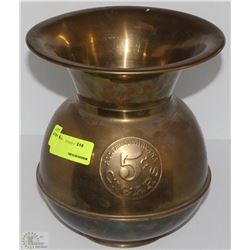 BRASS 5CENT CIGARS SPITTOON