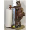 Image 1 : FLIRTY HORSE PAPER TOWEL HOLDER WITH BONUS