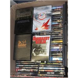 BOX OF ASSORTED DVDS