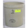 Image 1 : 2 GALLON MEDALTA CROCK
