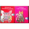 Image 1 : LOT OF 2 ADULT COLORING BOOKS