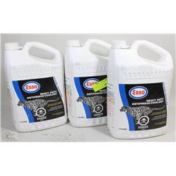 LOT OF 3 ANTI GEL ESSO HEAVY DUTY ANTIFREEZE