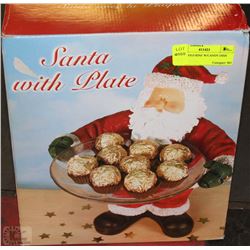 SANTA FIGURINE W/CANDY DISH