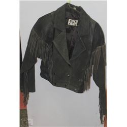 ADA SUEDE FRINGED LEATHER JACKET