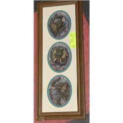 ELEPHANT THEMED WALL DISPLAY 20” X 8”
