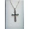 Image 1 : WHITE FIRE OPAL CROSS & CHAIN