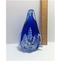 CZECH ART GLASS PENGUIN SCULPTURE
