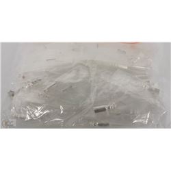 BAG OF 50 BABY BOTTLE METAL CHARMS