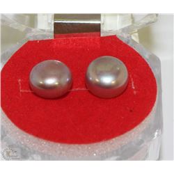 #54-FRESH WATER PEARL .925 SOLID SILVER EARRINGS