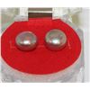 Image 1 : #54-FRESH WATER PEARL .925 SOLID SILVER EARRINGS