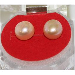 #56-FRESH WATER PEARL .925 SOLID SILVER EARRINGS