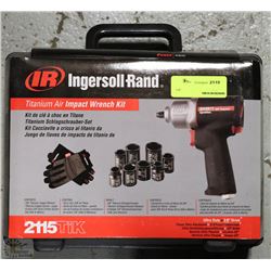 NEW INGERSOLL-RAND TITANIUM AIR IMPACT WRENCH KIT
