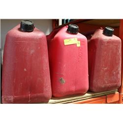 LOT OF THREE 20L JERRY CANS