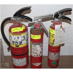 LOT OF 3 FIRE EXTINGUISHER FULLY CHARGED