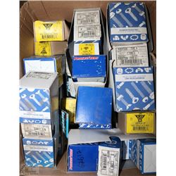 LARGE BOX WITH 30+ BOXES OF NUTS, BOLTS & SCREWS