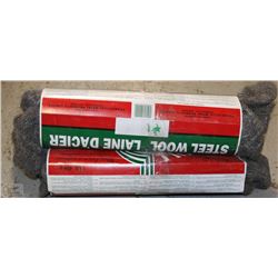 LOT OF THREE 1LB ROLLS OF BULLDOG STEEL WOOL