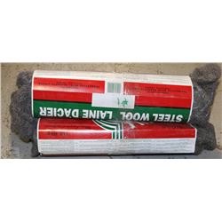 LOT OF THREE 1LB ROLLS OF BULLDOG STEEL WOOL