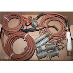 LOT OF 4 LENOX TORCH HEADSETS WITH GAUGE ASSEMBLY